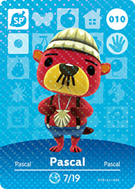 Pascal Animal Crossing Amiibo Card - Animal Crossing Cards - Series 1