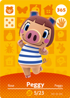 Peggy Animal Crossing Amiibo Card - Animal Crossing Cards - Series 4