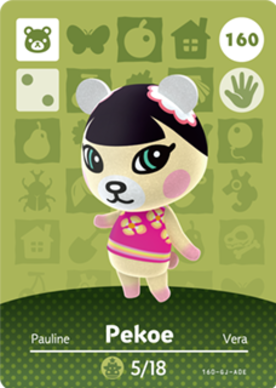 Pekoe Animal Crossing Amiibo Card - Animal Crossing Cards - Series 2