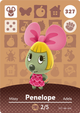 Penelope Animal Crossing Amiibo Card - Animal Crossing Cards - Series 4