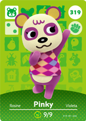 Pinky Animal Crossing Amiibo Card - Animal Crossing Cards - Series 4