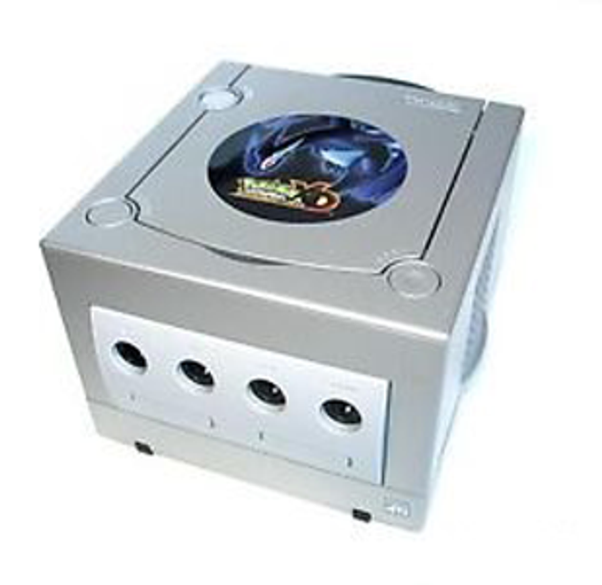 Platinum Silver Gamecube [Pokemon XD Gale of Darkness Limited Edition] - (LS Flaw) (Gamecube)