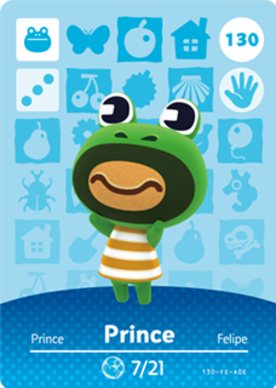 Prince Animal Crossing Amiibo Card - Animal Crossing Cards - Series 2