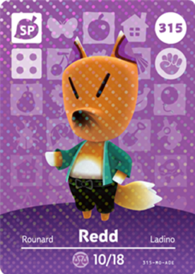 Redd Animal Crossing Amiibo Card - Animal Crossing Cards - Series 4