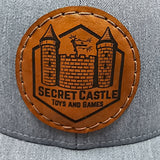 Grey/Stars and Stripes Secret Castle Circle Logo Mesh Trucker Cap