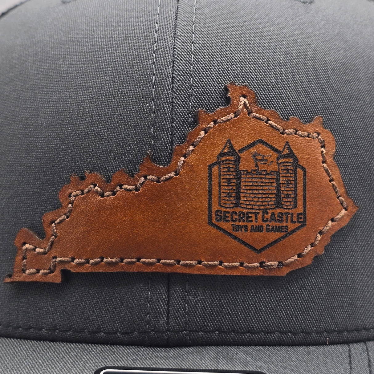 Charcoal Secret Castle KY Logo Mesh Trucker Cap