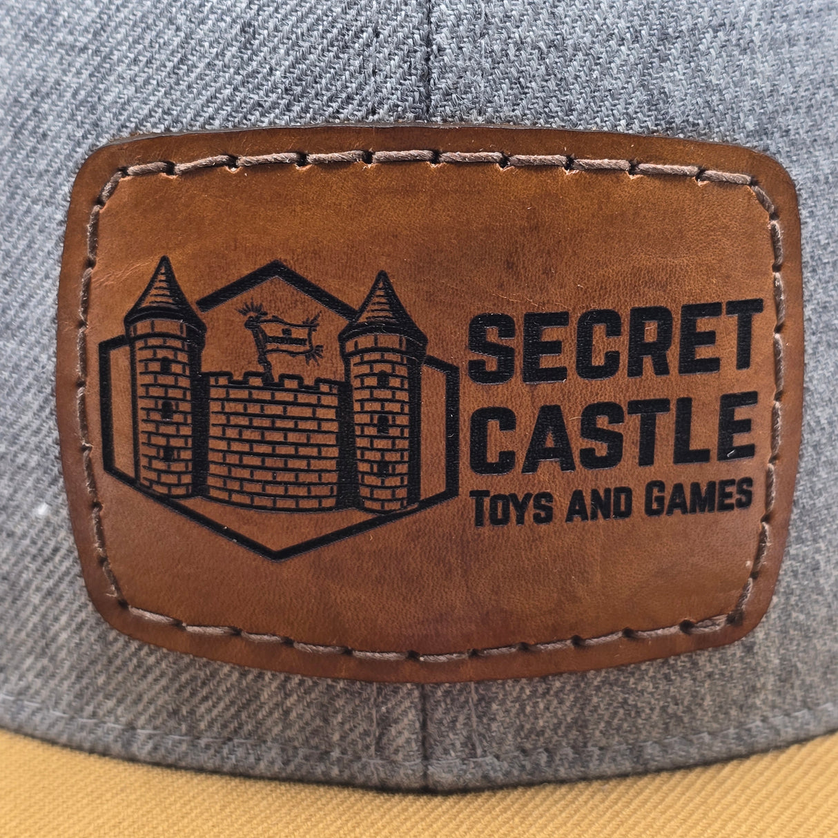 Cream/Grey/Sand Secret Castle Logo Mesh Trucker Cap