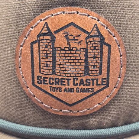 Brown Secret Castle Circle Logo Rope Hat