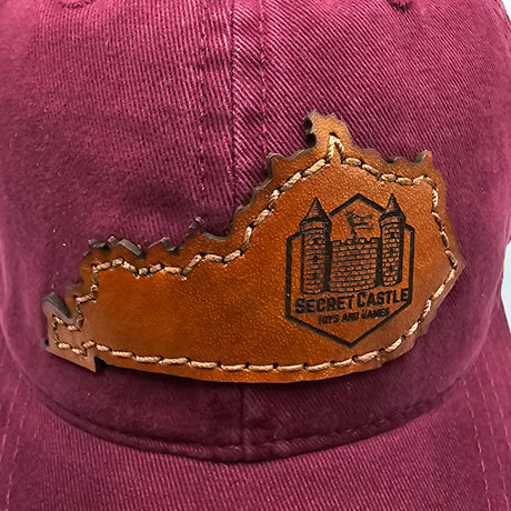 Maroon Secret Castle Kentucky Logo Dad Hat