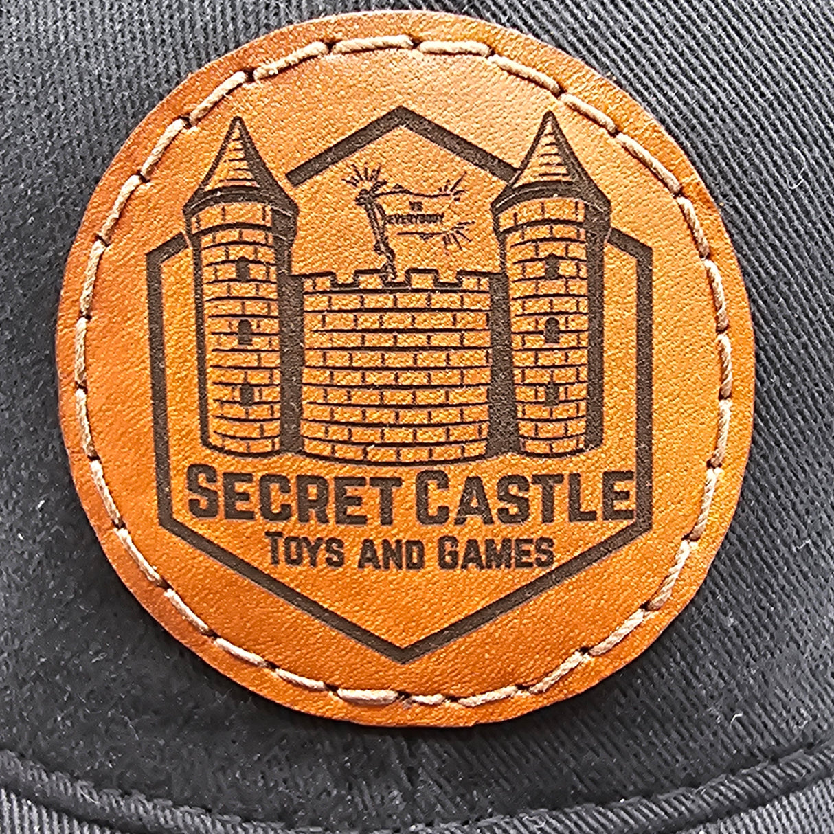 Black Secret Castle Circle Logo Dad Hat