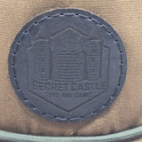 Brown Secret Castle Black Circle Logo Rope Hat