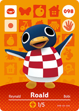 Roald Animal Crossing Amiibo Card - Animal Crossing Cards - Series 1