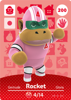 Rocket Animal Crossing Amiibo Card - Animal Crossing Cards - Series 2