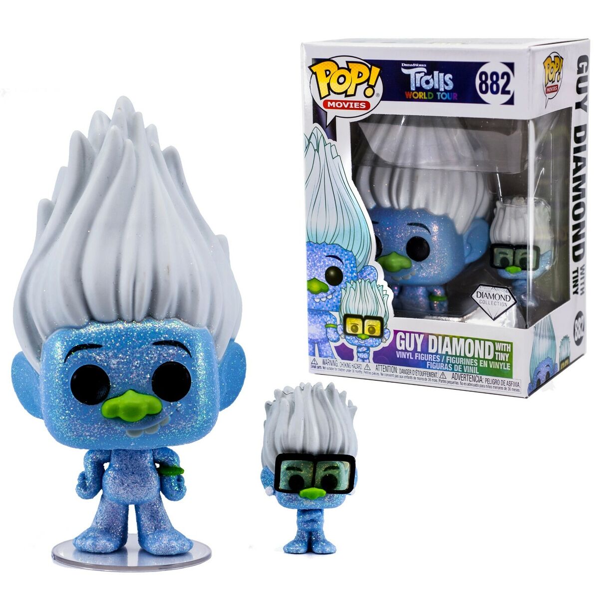 Funko Pop Movies Guy Diamond with Tiny (Diamond Collection) #882