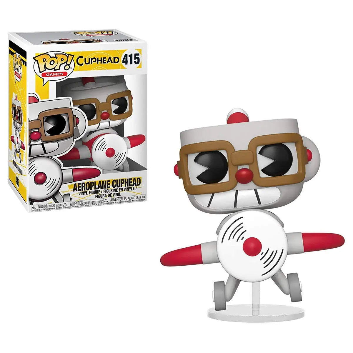 Funko Pop Games Cuphead Aeroplane Cuphead #415