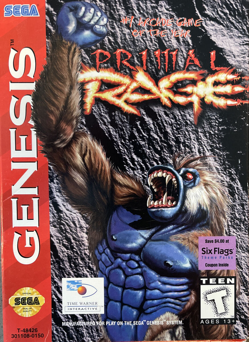 Primal Rage [Cardboard Box] - (CIB Flaw) (Sega Genesis)