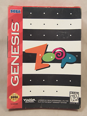 Zoop [Cardboard Box] - (CIB) (Sega Genesis)