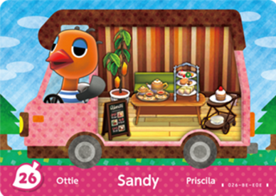 Sandy Animal Crossing Amiibo Card - Animal Crossing Cards - New Leaf Welcome Amiibo Series