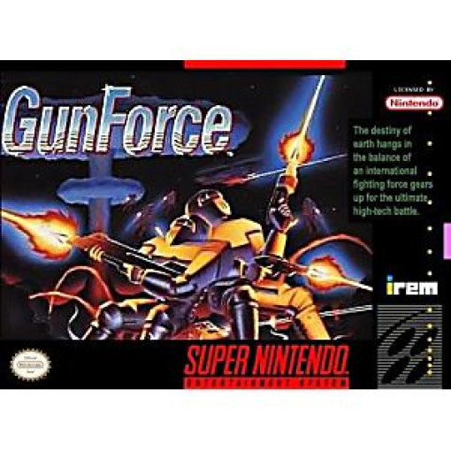 An image of the game, console, or accessory Gunforce - (CIB Flaw) (Super Nintendo)