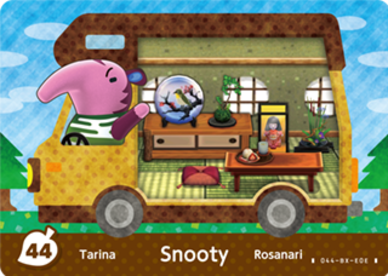 Snooty Animal Crossing Amiibo Card - Animal Crossing Cards - New Leaf Welcome Amiibo Series