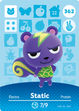 Static Animal Crossing Amiibo Card - Animal Crossing Cards - Series 4