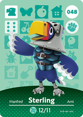 Sterling Animal Crossing Amiibo Card - Animal Crossing Cards - Series 1