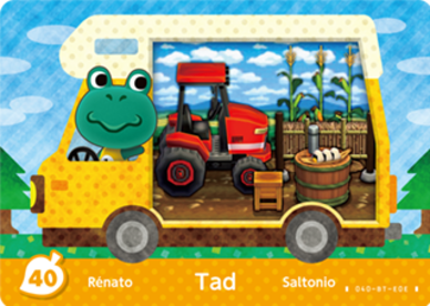 Tad Animal Crossing Amiibo Card - Animal Crossing Cards - New Leaf Welcome Amiibo Series