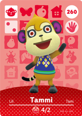 Tammi Animal Crossing Amiibo Card - Animal Crossing Cards - Series 3