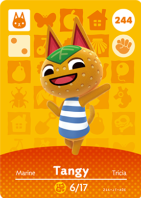 Tangy Animal Crossing Amiibo Card - Animal Crossing Cards - Series 3