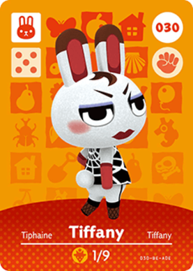 Tiffany Animal Crossing Amiibo Card - Animal Crossing Cards - Series 1