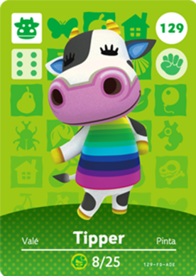 Tipper Animal Crossing Amiibo Card - Animal Crossing Cards - Series 2