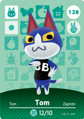 Tom Animal Crossing Amiibo Card - Animal Crossing Cards - Series 2