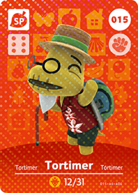 Tortimer Animal Crossing Amiibo Card - Animal Crossing Cards - Series 1