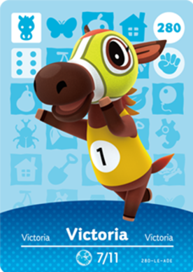 Victoria Animal Crossing Amiibo Card - Animal Crossing Cards - Series 3