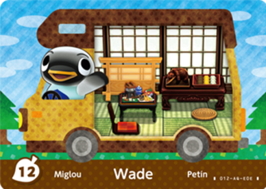 Wade Animal Crossing Amiibo Card - Animal Crossing Cards - New Leaf Welcome Amiibo Series