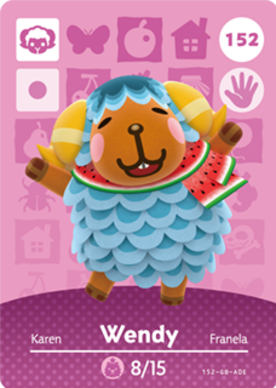 Wendy Animal Crossing Amiibo Card - Animal Crossing Cards - Series 2