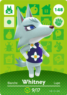 Whitney Animal Crossing Amiibo Card - Animal Crossing Cards - Series 2