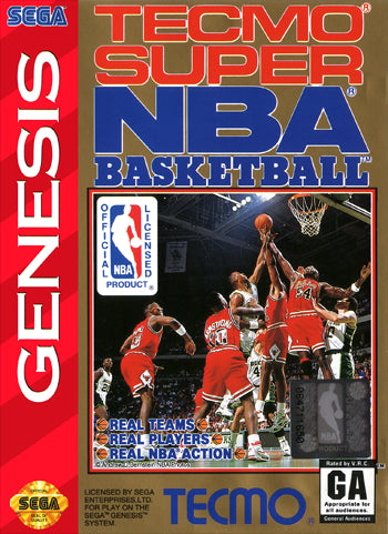 An image of the game, console, or accessory Tecmo Super NBA Basketball - (LS) (Sega Genesis)