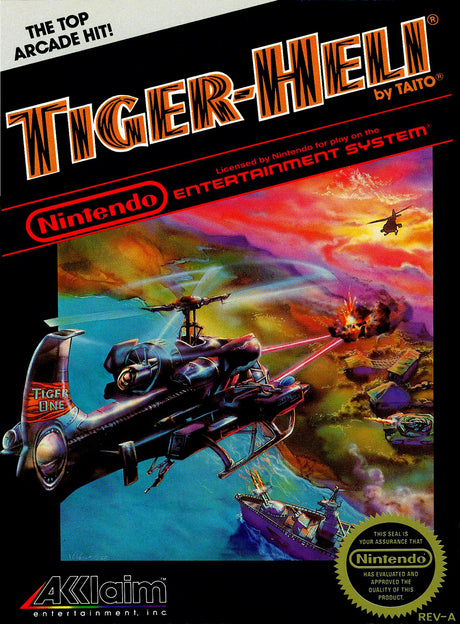 An image of the game, console, or accessory Tiger-Heli (no manual) - (CIB) (NES)