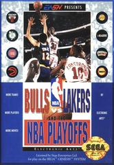 An image of the game, console, or accessory Bulls vs Lakers and the NBA Playoffs - (LS) (Sega Genesis)