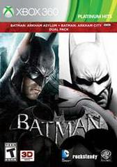 An image of the game, console, or accessory Batman: Arkham Asylum and Batman: Arkham City Dual Pack - (CIB) (Xbox 360)