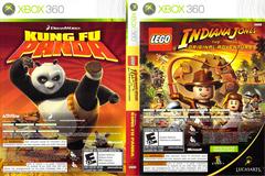 An image of the game, console, or accessory LEGO Indiana Jones and Kung Fu Panda Combo - (CIB) (Xbox 360)