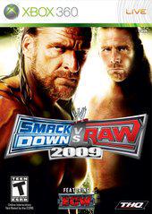 An image of the game, console, or accessory WWE Smackdown vs. Raw 2009 - (CIB) (Xbox 360)