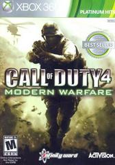 An image of the game, console, or accessory Call of Duty 4 Modern Warfare [Platinum Hits] - (Missing) (Xbox 360)