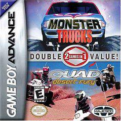 An image of the game, console, or accessory Monster Trucks Quad Fury Double Pack - (LS) (GameBoy Advance)