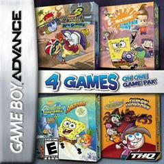 An image of the game, console, or accessory Nickelodeon 4 Games on One Game Pack - (LS) (GameBoy Advance)