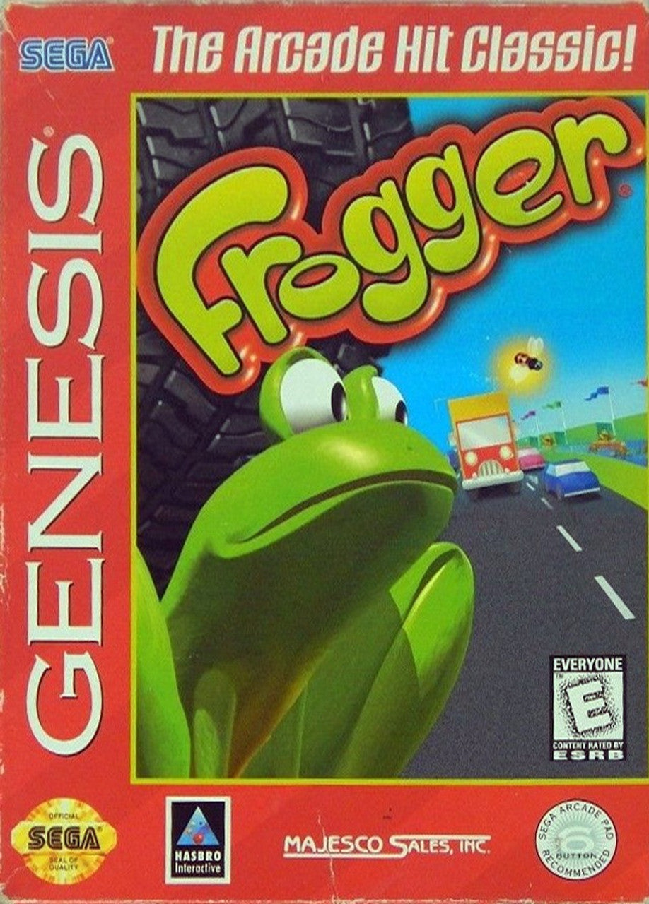 An image of the game, console, or accessory Frogger [Cardboard Box] - (CIB) (Sega Genesis)