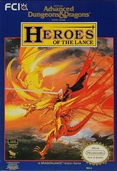 An image of the game, console, or accessory Advanced Dungeons & Dragons Heroes of the Lance - (LS) (NES)