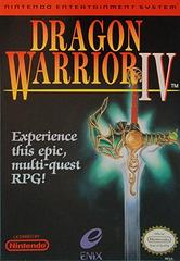 An image of the game, console, or accessory Dragon Warrior IV - (CIB) (NES)