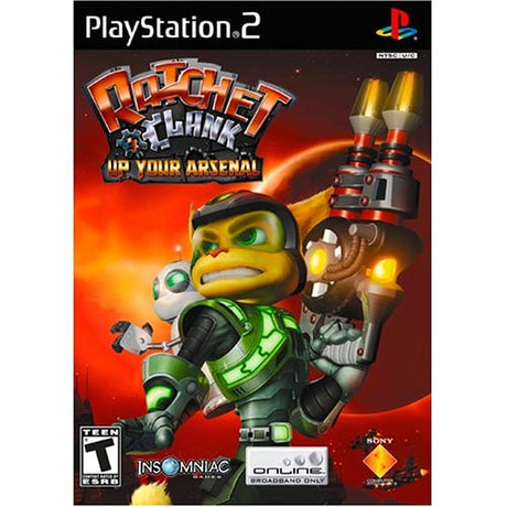 An image of the game, console, or accessory Ratchet & Clank Up Your Arsenal - (CIB) (Playstation 2)